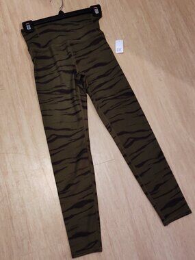 GapFit, Athletic Leggings, Camo Green, XS
